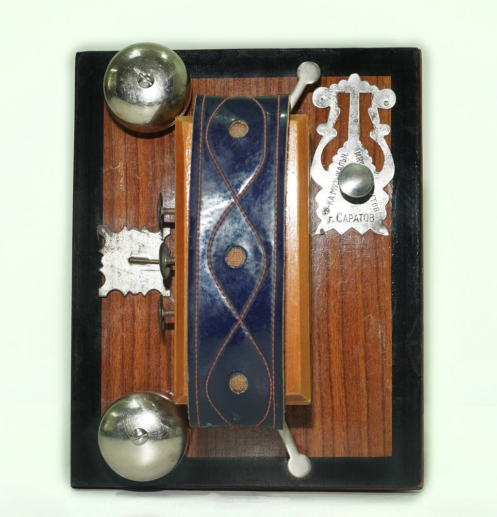 Antique Diatonic Saratovskaya Harmonica, Vintage Handmade Garmon, Button Accordion, 2440, Old Squeezebox Musical Instrument, Small Bayan Accordion
