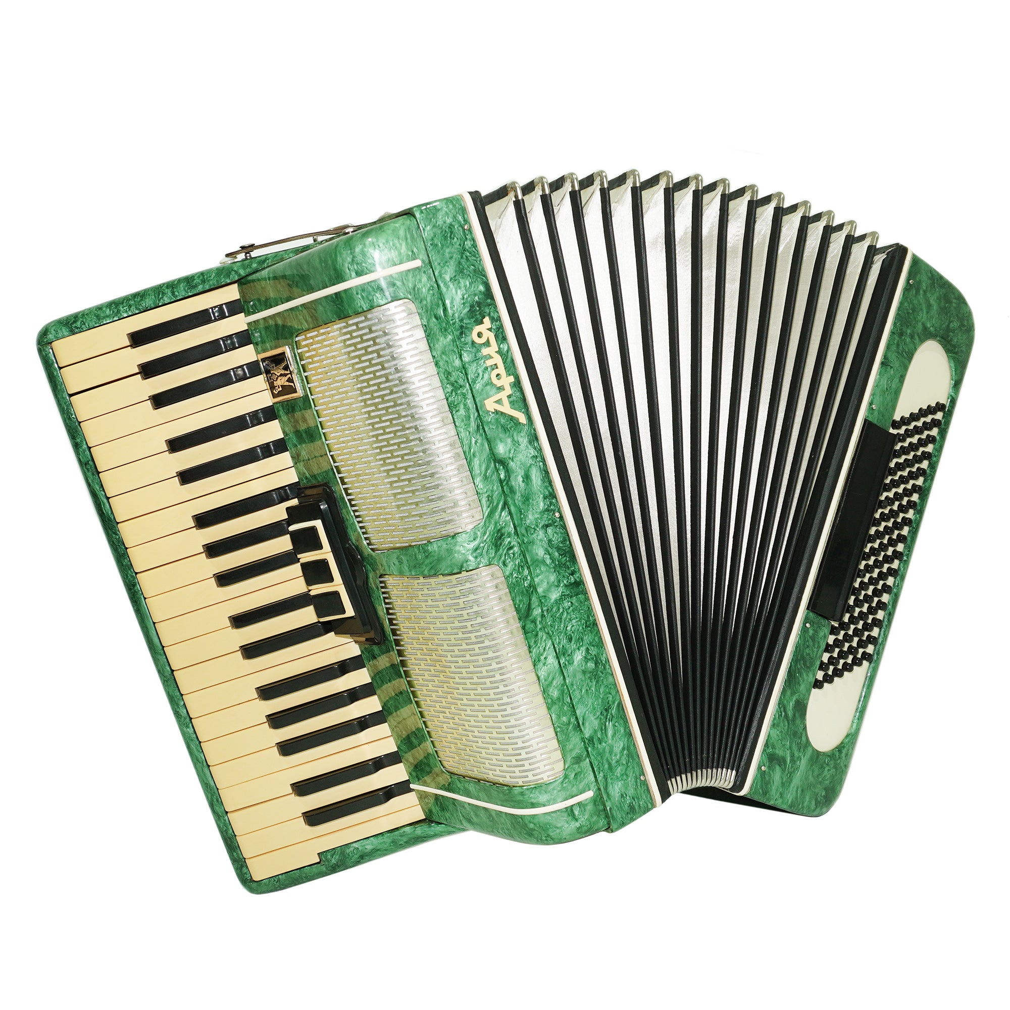 Piano Accordion Ariya 96 Bass Buttons Original Keyboard Accordian, New Straps 2527, Wonderful sound!