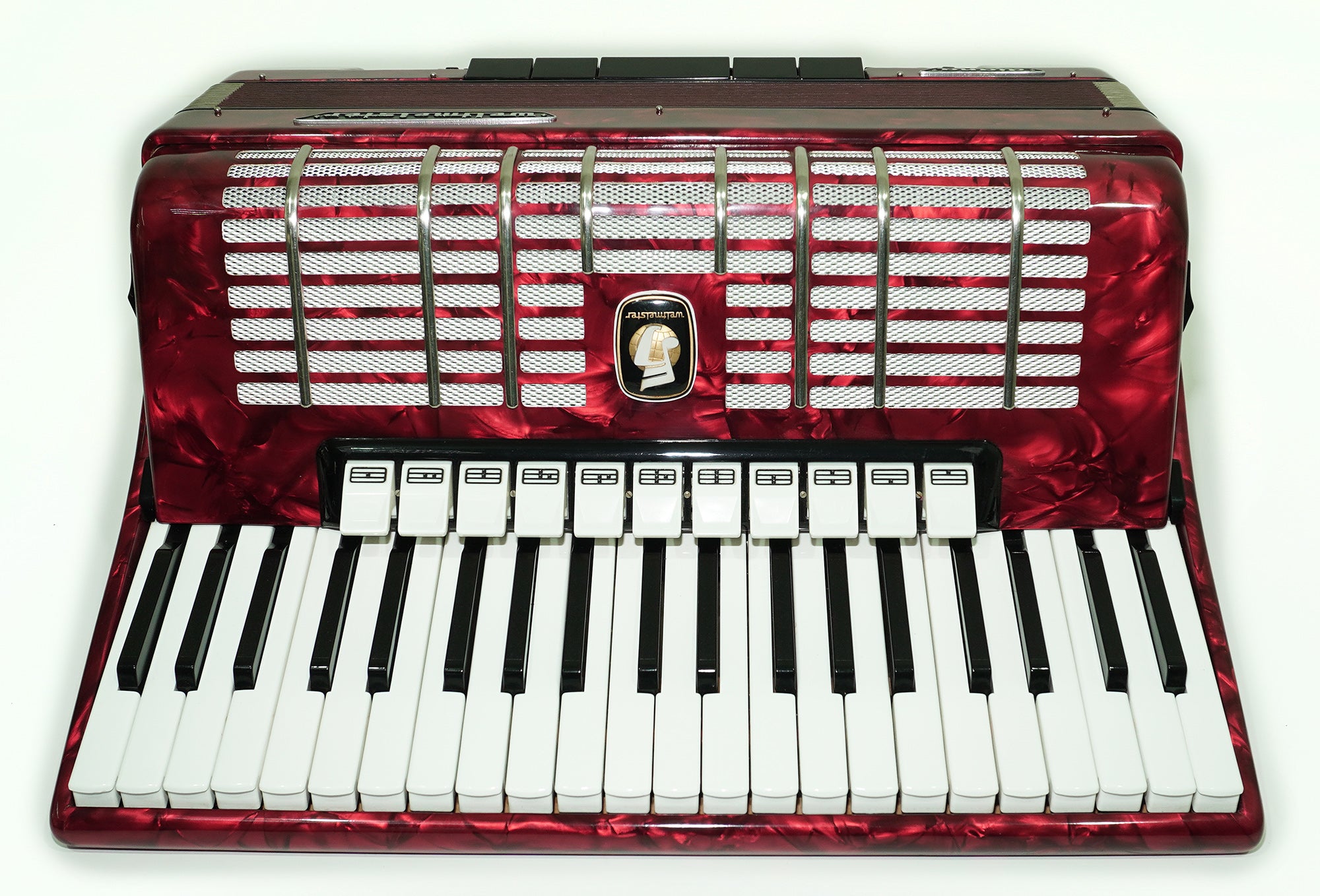 Weltmeister Diana Piano Accordion 120 Bass, made in Germany, New Straps and Soft Case for Gift, 2464, Quality Musical Instrument for Adults, Rich and Powerful sound!