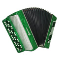 Bayan Kreminne 3 Row Chromatic Button Accordion 100 Bass, Folk Harmonica, Garmoshka, New Straps and Soft Case for Gift, Beautiful Sound, 2625