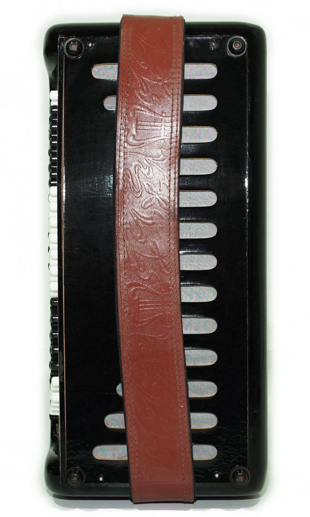 Bajan Tembr, Ukraine Knopfakkordeon, 100 Bassknöpfe, neue Riemen, Concertina Stradella B-System, sowjetische Mundharmonika gestimmt, 2658