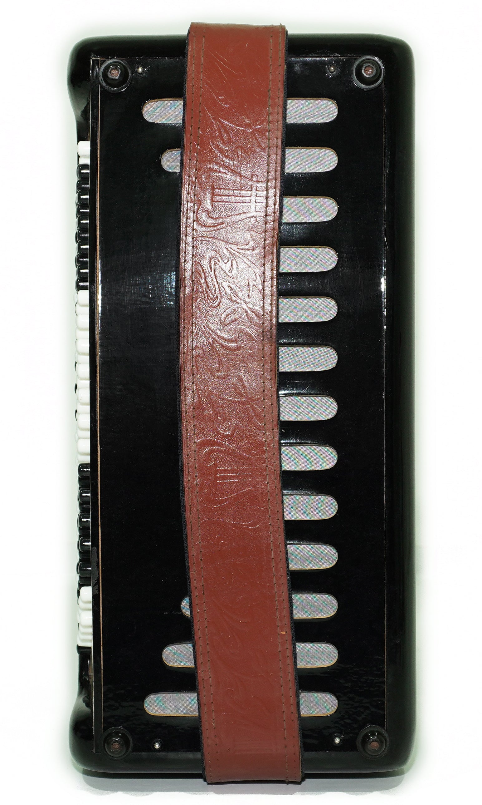 Bajan Tembr, Ukraine Knopfakkordeon, 100 Bassknöpfe, neue Riemen, Concertina Stradella B-System, sowjetische Mundharmonika gestimmt, 2658
