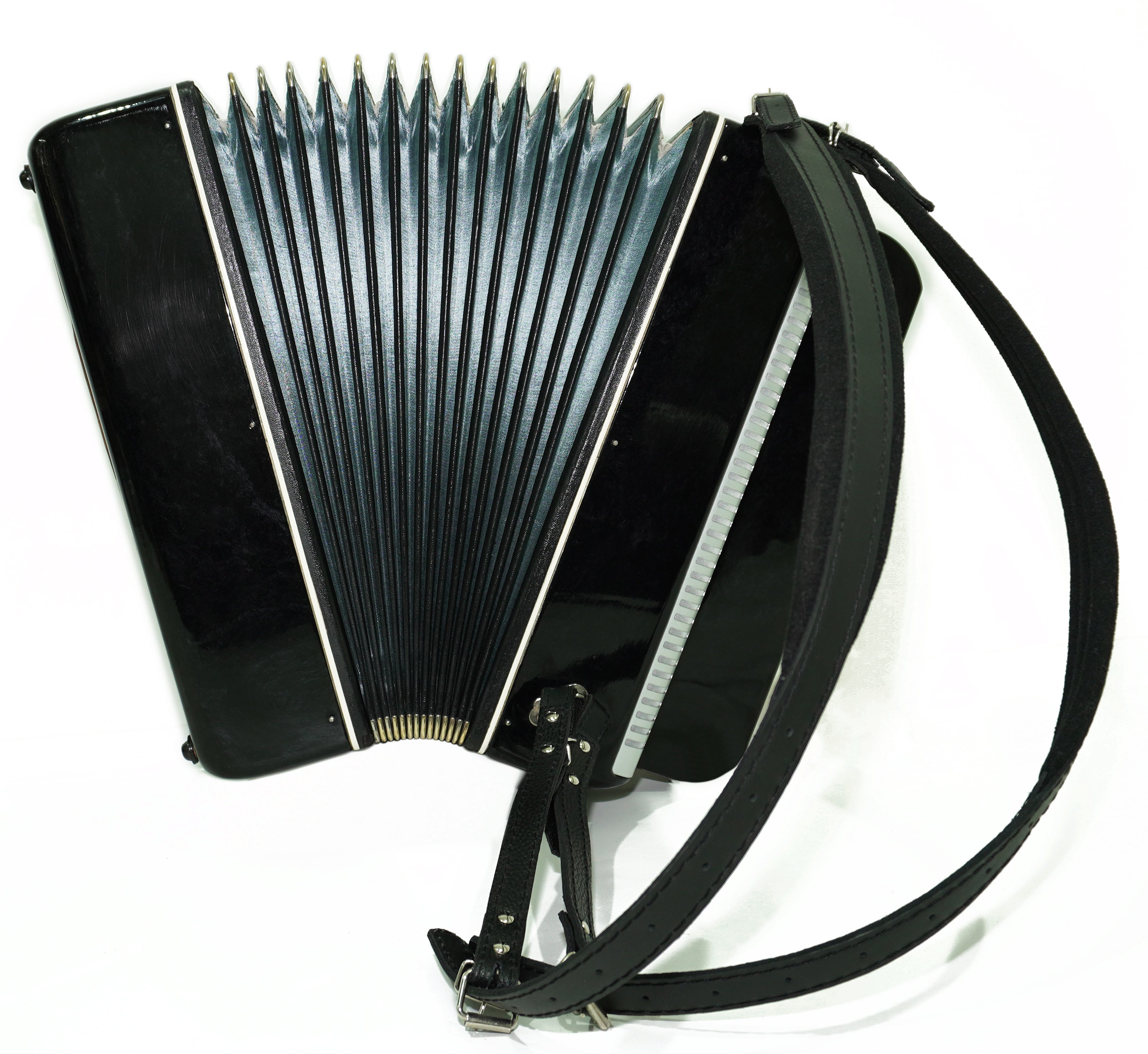 Bajan Tembr, Ukraine Knopfakkordeon, 100 Bassknöpfe, neue Riemen, Concertina Stradella B-System, sowjetische Mundharmonika gestimmt, 2658