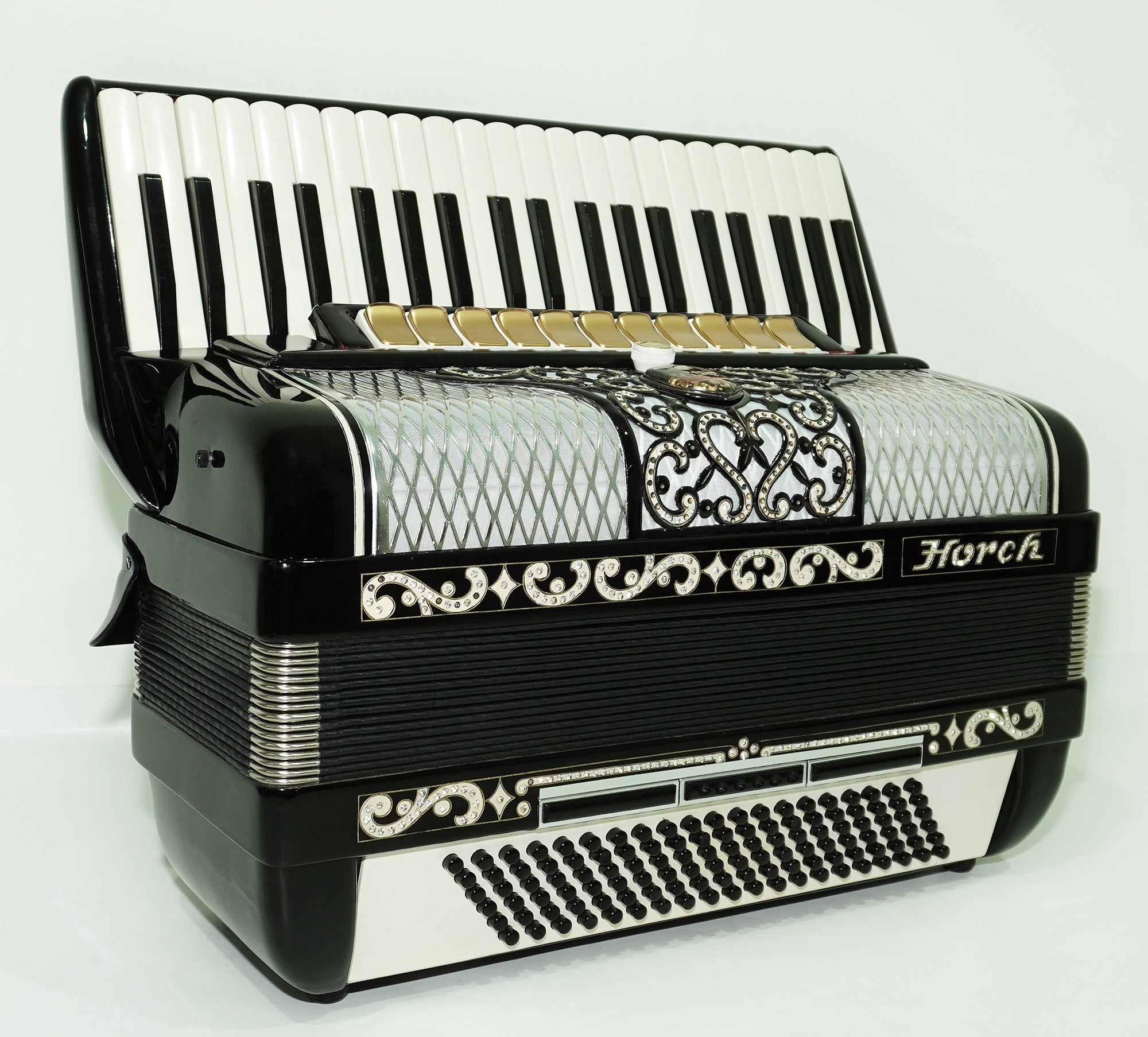 Horch Superior Professional Accordion Full Size Original Concert Piano Accordion, made in Germany, New Straps Soft Bag, Keyboard Musical Instrument, 2479