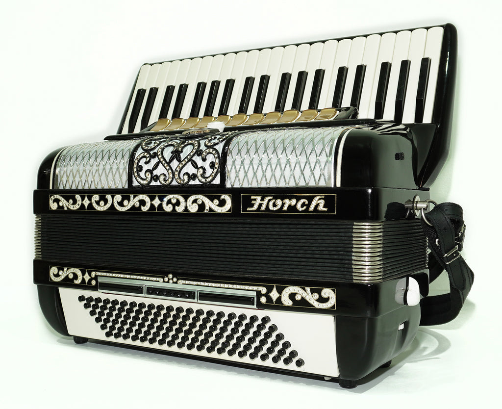Horch Superior Professional Accordion Full Size Original Concert Piano Accordion, made in Germany, New Straps Soft Bag, Keyboard Musical Instrument, 2479