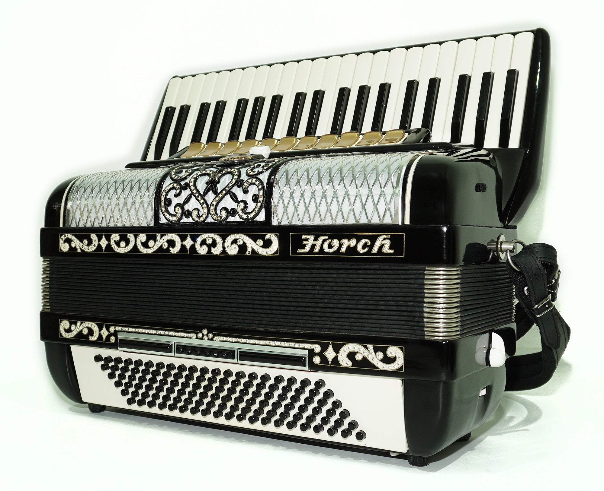 Horch Superior Professional Accordion Full Size Original Concert Piano Accordion, made in Germany, New Straps Soft Bag, Keyboard Musical Instrument, 2479