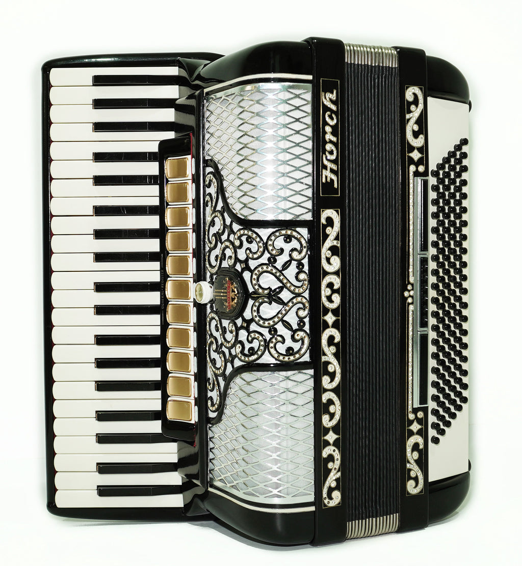 Horch Superior Professional Accordion Full Size Original Concert Piano Accordion, made in Germany, New Straps Soft Bag, Keyboard Musical Instrument, 2479