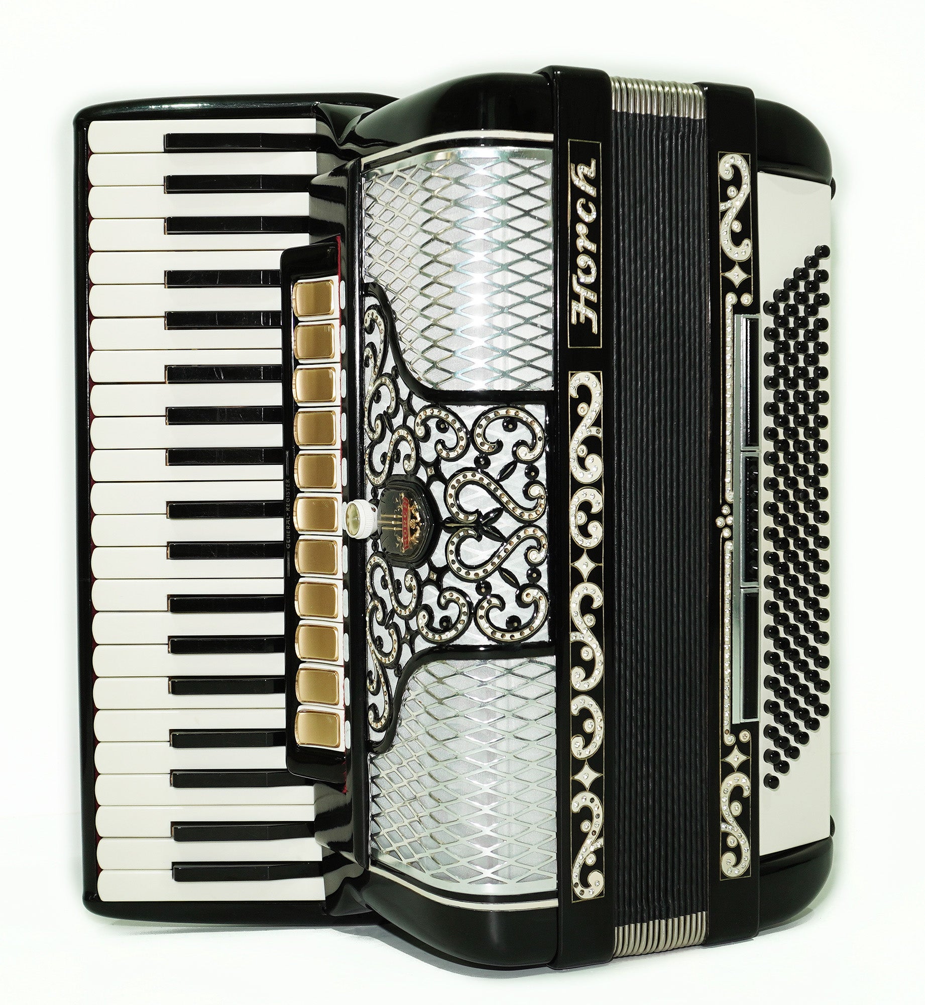 Horch Superior Professional Accordion Full Size Original Concert Piano Accordion, made in Germany, New Straps Soft Bag, Keyboard Musical Instrument, 2479