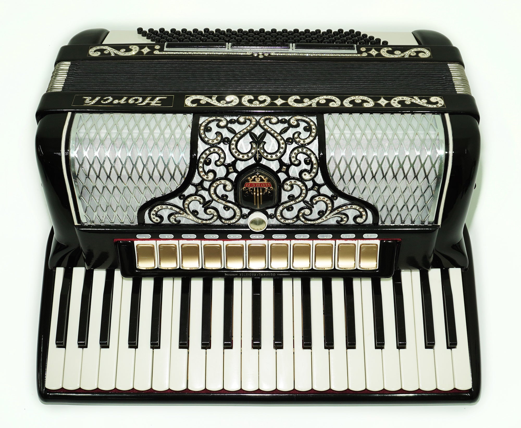 Horch Superior Professional Accordion Full Size Original Concert Piano Accordion, made in Germany, New Straps Soft Bag, Keyboard Musical Instrument, 2479