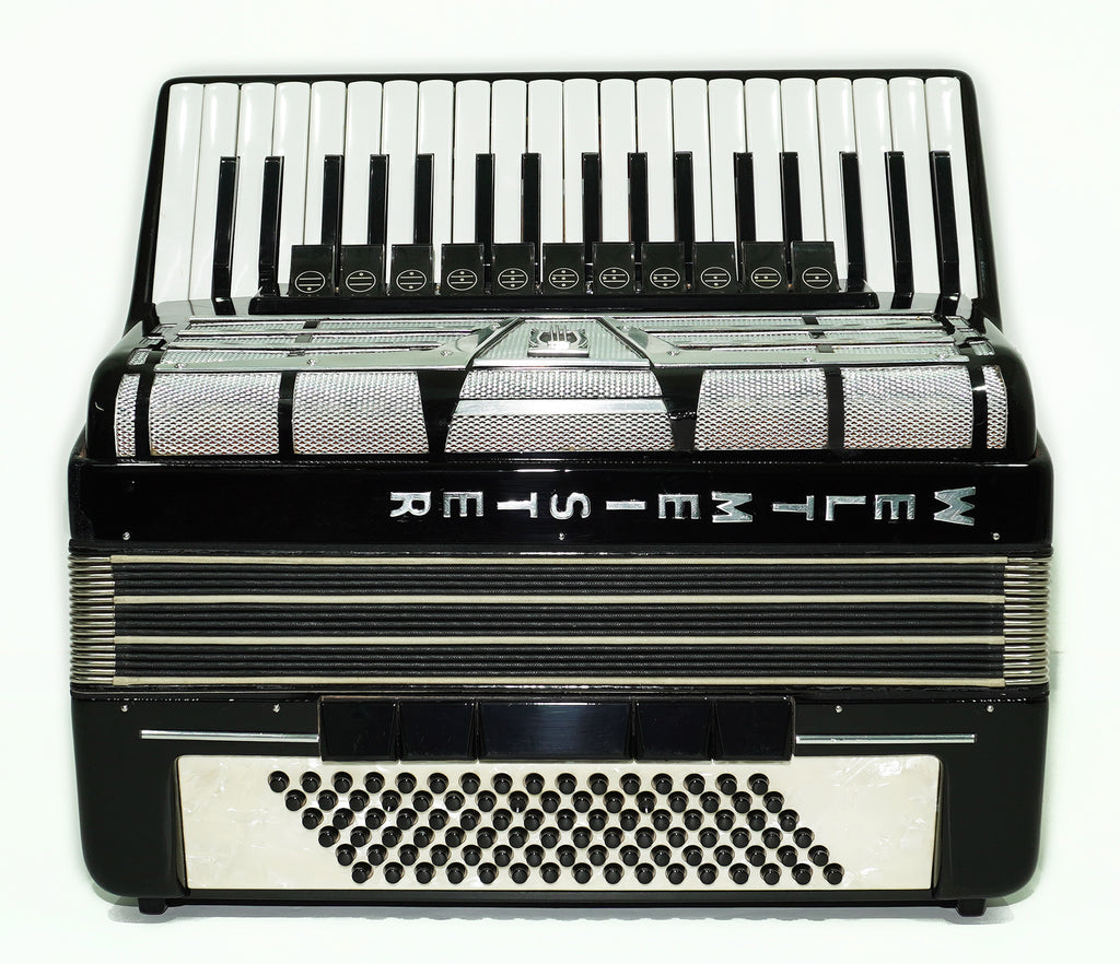 Weltmeister Amigo Accordion 96 Bass made in Germany, New Straps Soft Case for Gift, Vintage Keyboard Piano Accordian Musical Instrument, 2480