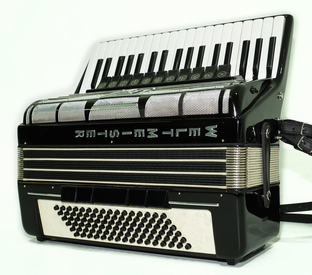 Weltmeister Amigo Accordion 96 Bass made in Germany, New Straps Soft Case for Gift, Vintage Keyboard Piano Accordian Musical Instrument, 2480