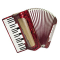 German Piano Accordion Record 120 Bass, New Straps for Gift, Quality Musical Instrument for Adults, 2493, Rich Powerful sound!