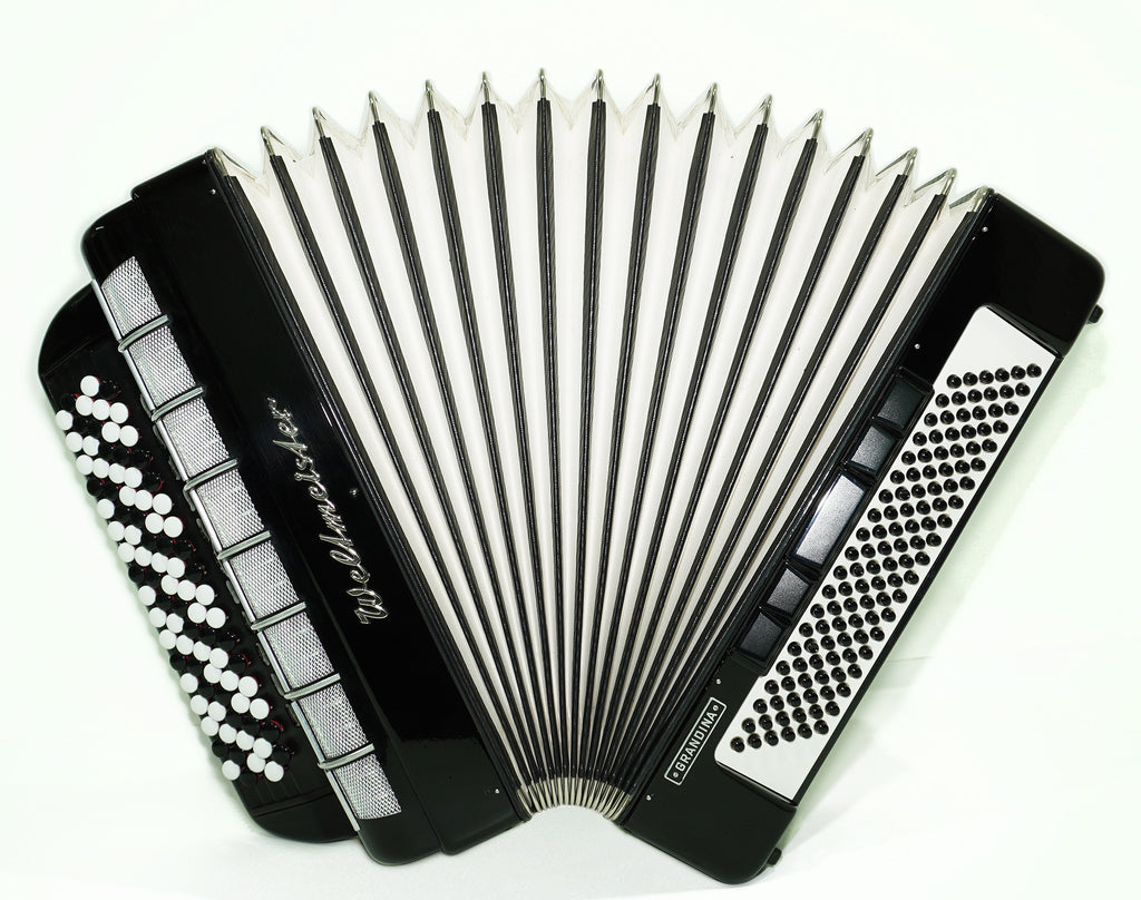 Weltmeister Grandina 120 Bass Button Accordion Bayan made in Germany B Griff Stradella, New Straps Soft Case, Concert Professional Accordion, 2505