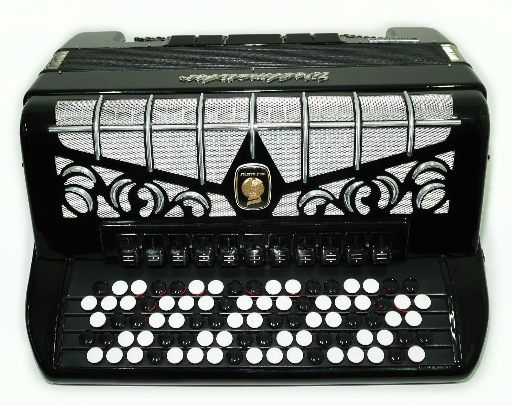 Weltmeister Grandina 120 Bass Button Accordion Bayan made in Germany B Griff Stradella, New Straps Soft Case, Concert Professional Accordion, 2505