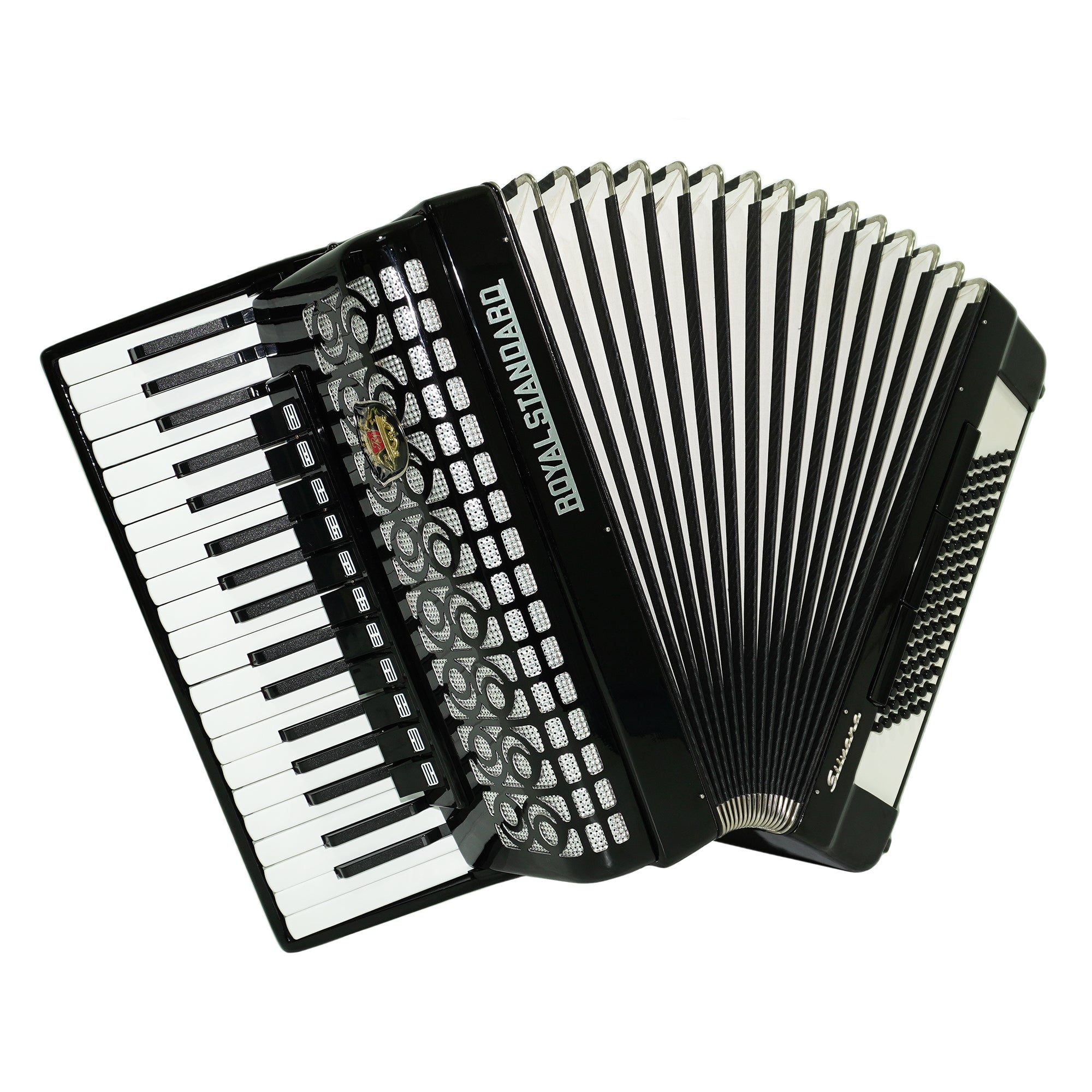 Almost Unused Royal Standard Silvana Piano Accordion 96 bass made in Germany, Concert Akkordeon for Musicians, with New Straps and Hard Case, 2506