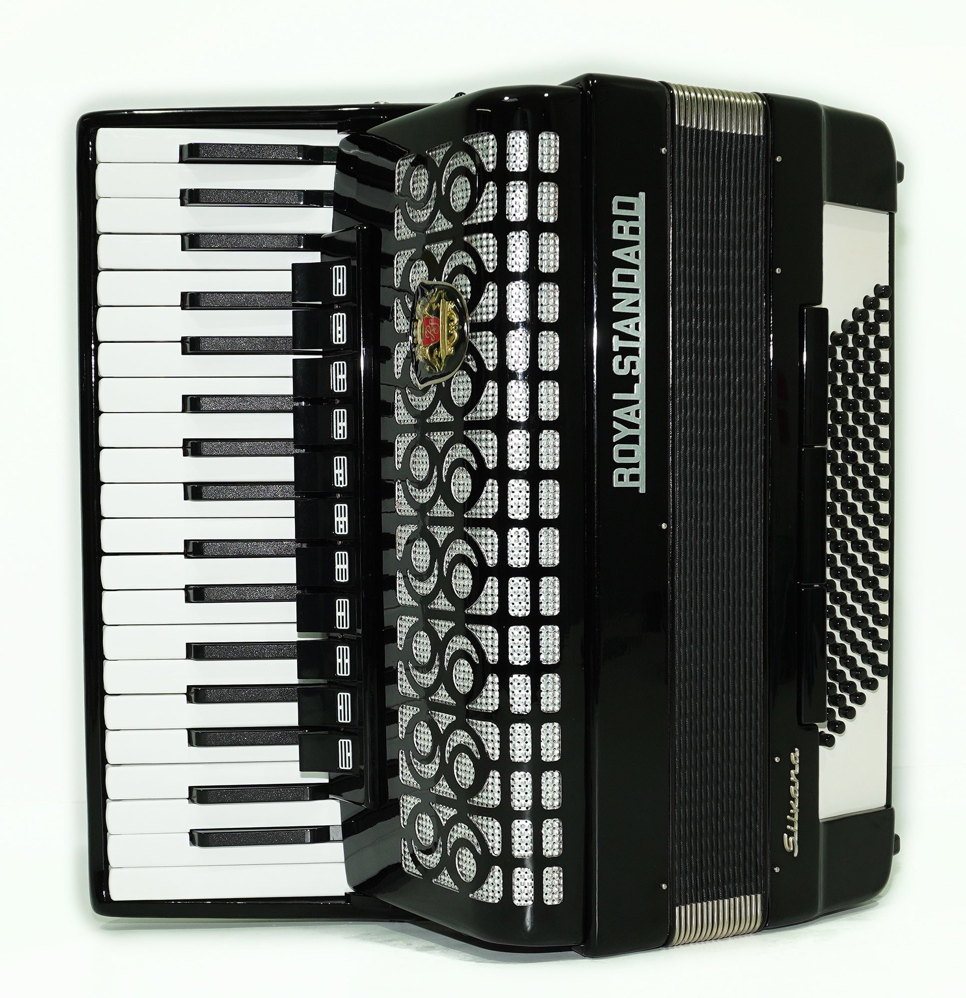 Almost Unused Royal Standard Silvana Piano Accordion 96 bass made in Germany, Concert Akkordeon for Musicians, with New Straps and Hard Case, 2506