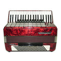 Weltmeister Stella Accordion 120 Bass made in Germany, New Straps Soft Case for Gift, Original Keyboard Piano Accordian Musical Instrument, 2504