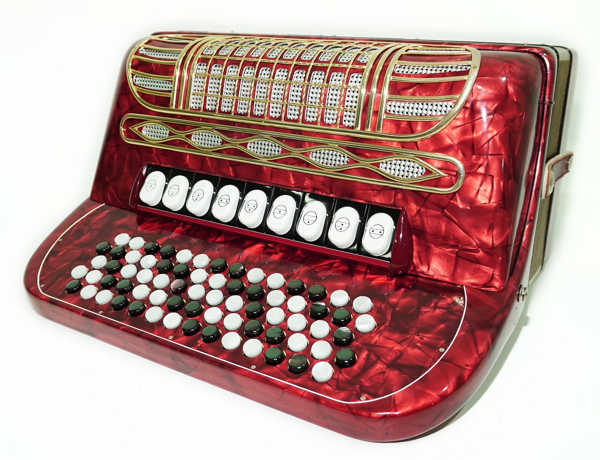 Hohner Riviera III 5 Row Lightweight Button Accordion Bayan made in Germany, C Griff, New Straps for Gift, Original Accordeone de Botones, 2496