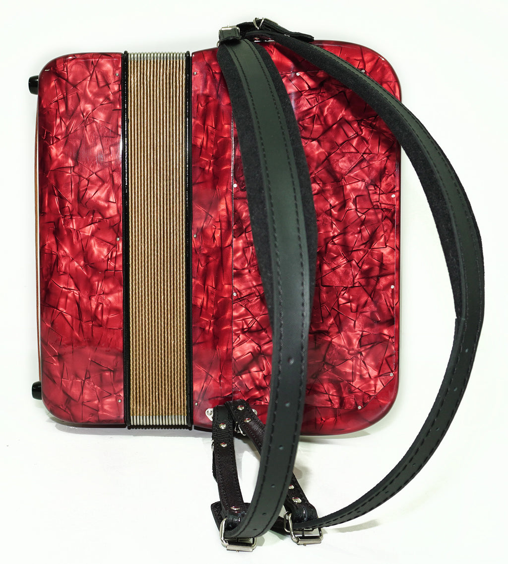 Hohner Riviera III 5 Row Lightweight Button Accordion Bayan made in Germany, C Griff, New Straps for Gift, Original Accordeone de Botones, 2496