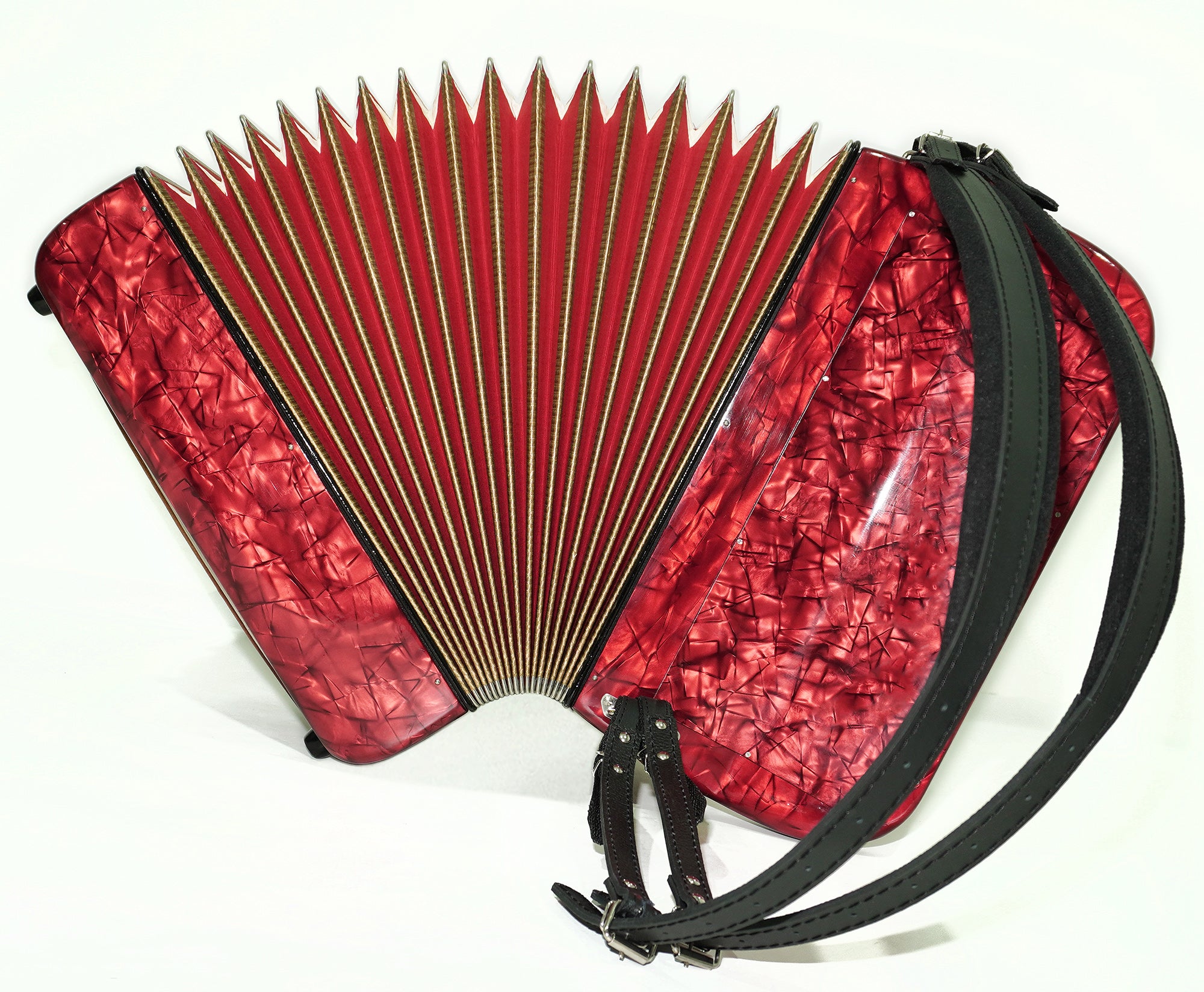 Hohner Riviera III 5 Row Lightweight Button Accordion Bayan made in Germany, C Griff, New Straps for Gift, Original Accordeone de Botones, 2496