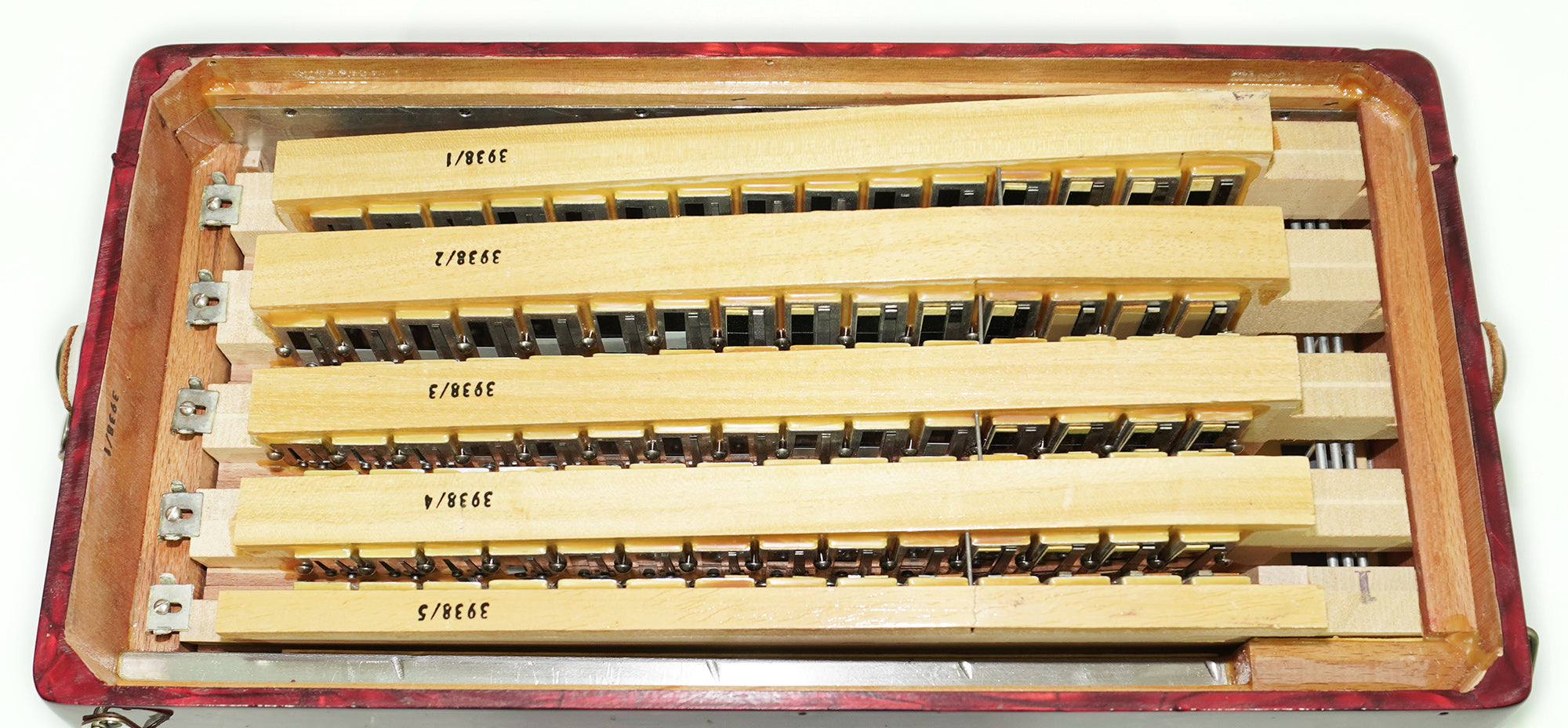 Hohner Riviera III 5 Row Lightweight Button Accordion Bayan made in Germany, C Griff, New Straps for Gift, Original Accordeone de Botones, 2496
