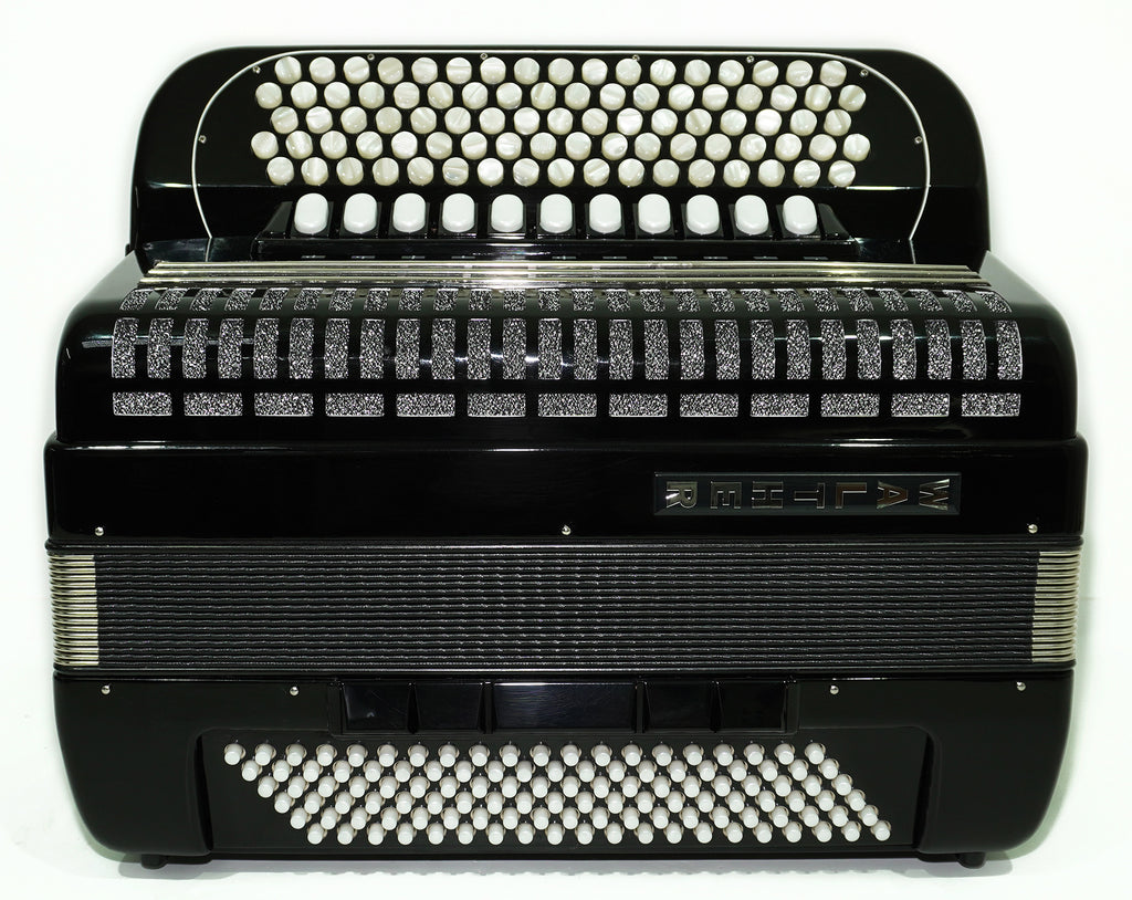 Walther 120 Bass 5 Row Button Accordion C Griff, German Concert Bayan, Straps and Hard Case, Perfect Professional Accordian for Adults, 2501
