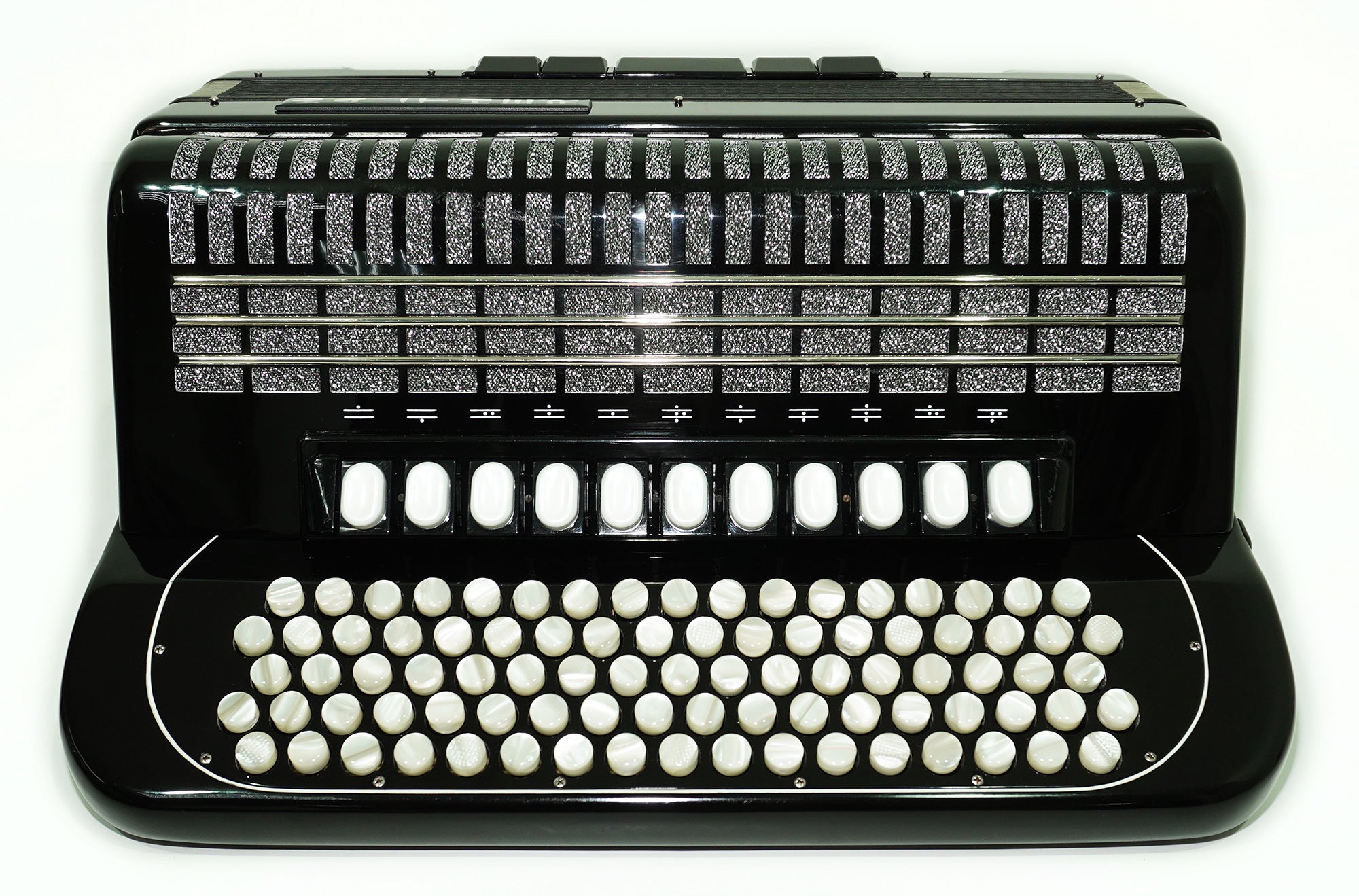 Walther 120 Bass 5 Row Button Accordion C Griff, German Concert Bayan, Straps and Hard Case, Perfect Professional Accordian for Adults, 2501