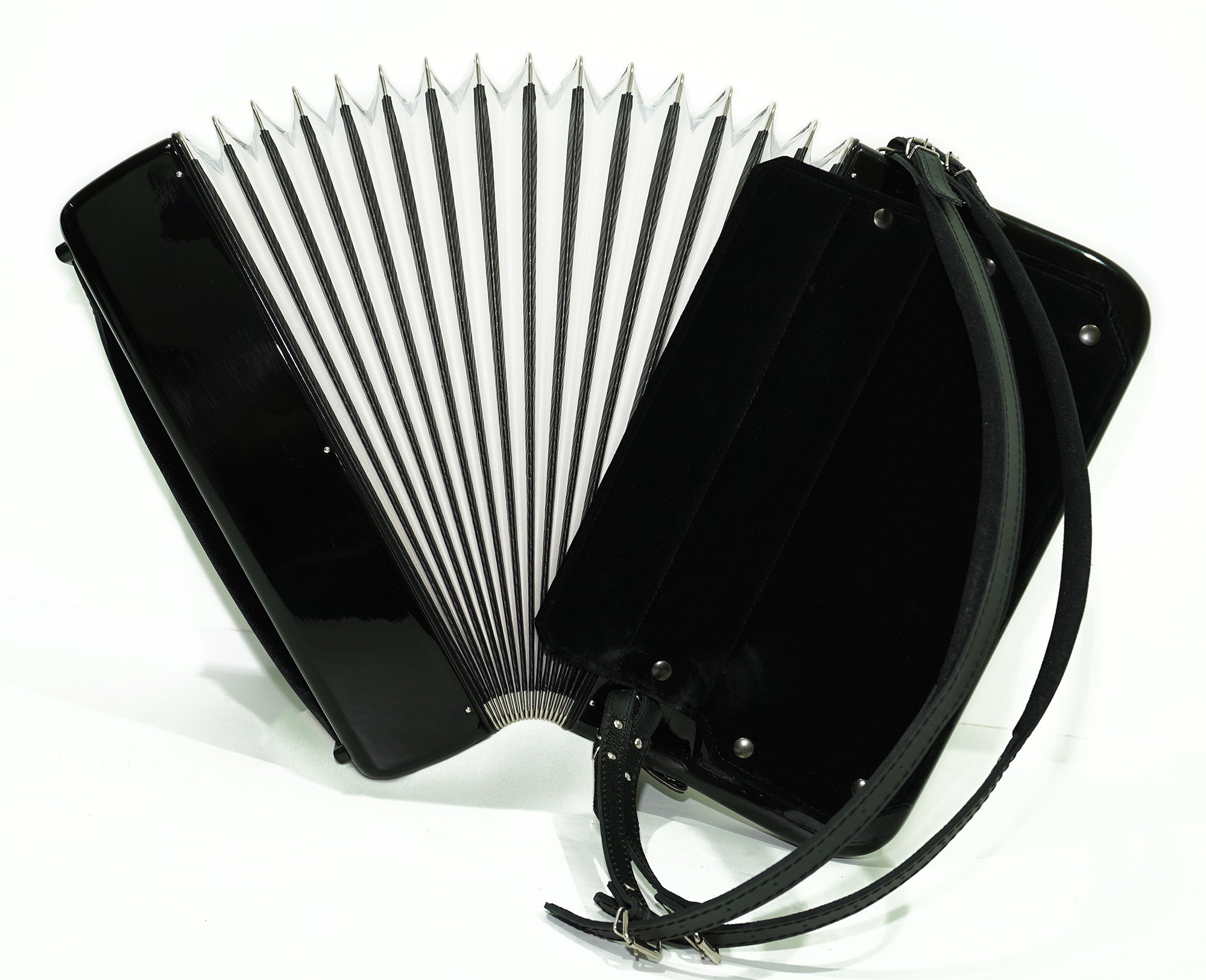 Walther 120 Bass 5 Row Button Accordion C Griff, German Concert Bayan, Straps and Hard Case, Perfect Professional Accordian for Adults, 2501