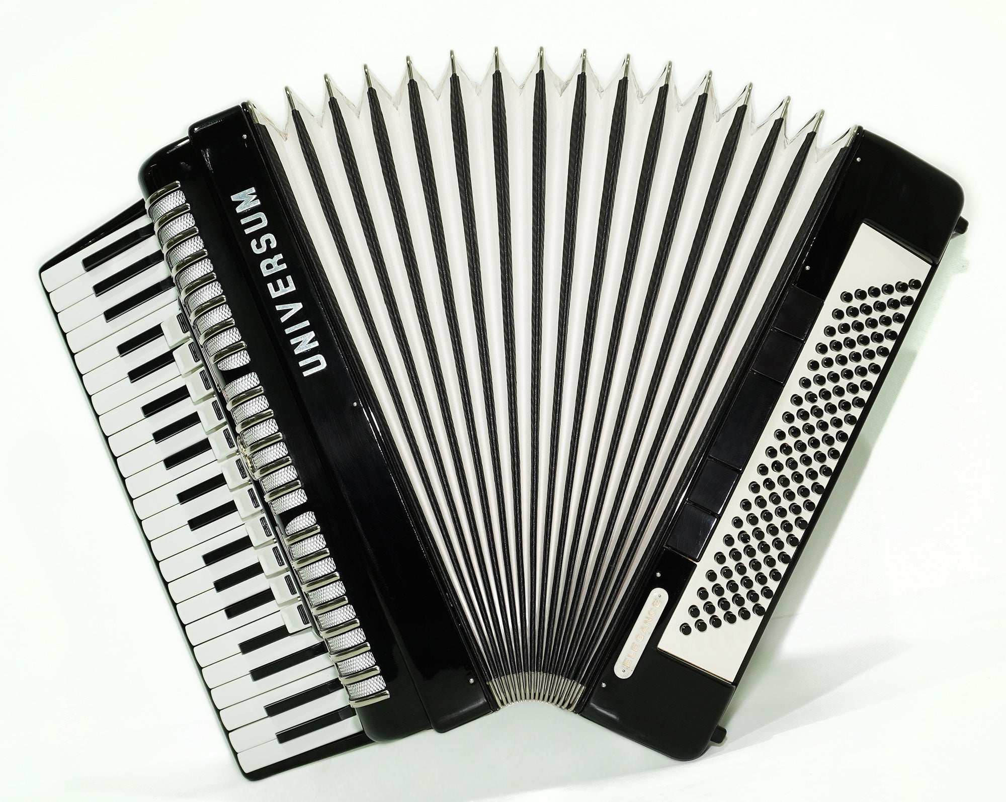 Universum Elegance made in Germany 120 Bass Piano Accordion, New Straps and Soft Case, Keyboard Accordian Musical Instrument Fisarmonica, 2509