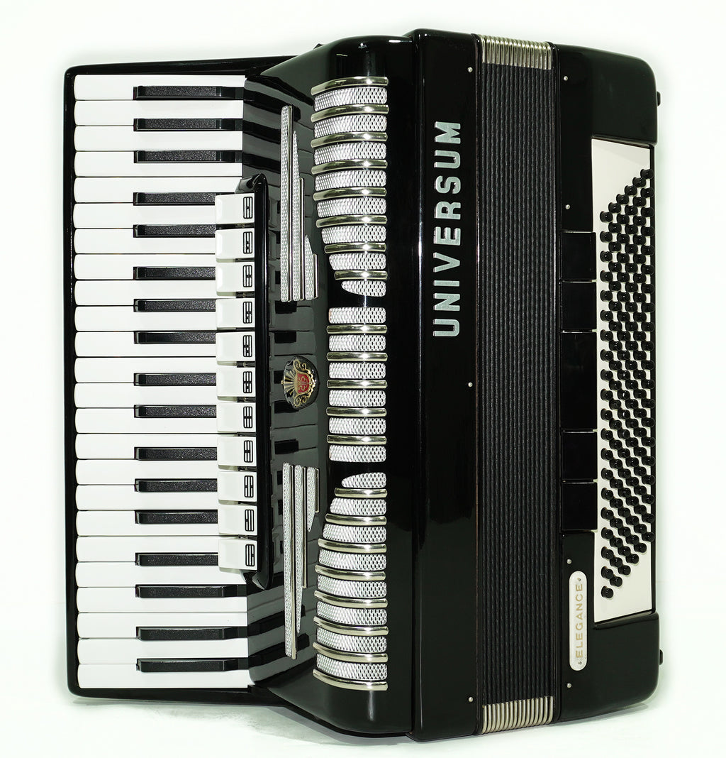 Universum Elegance made in Germany 120 Bass Piano Accordion, New Straps and Soft Case, Keyboard Accordian Musical Instrument Fisarmonica, 2509