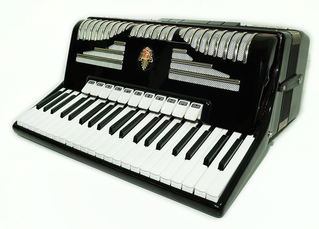Universum Elegance made in Germany 120 Bass Piano Accordion, New Straps and Soft Case, Keyboard Accordian Musical Instrument Fisarmonica, 2509