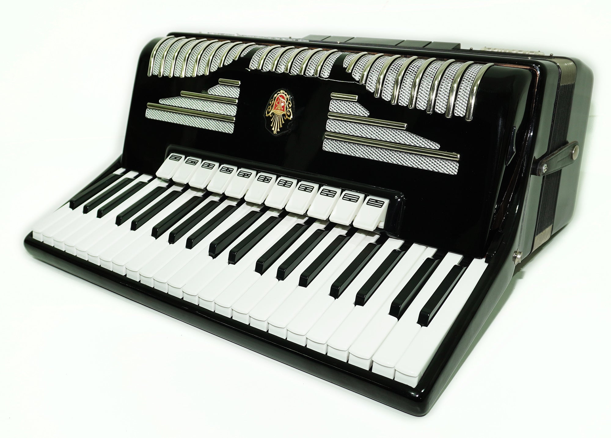 Universum Elegance made in Germany 120 Bass Piano Accordion, New Straps and Soft Case, Keyboard Accordian Musical Instrument Fisarmonica, 2509