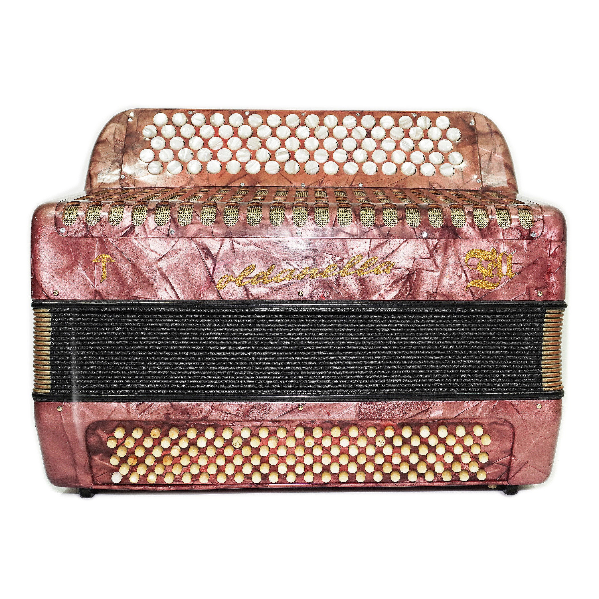 Rare Soldanella 5 Row Button Accordion, made in Switzerland, New Straps, Vintage Original Accordeone de Botones, Old Accordian Bajan, 2535