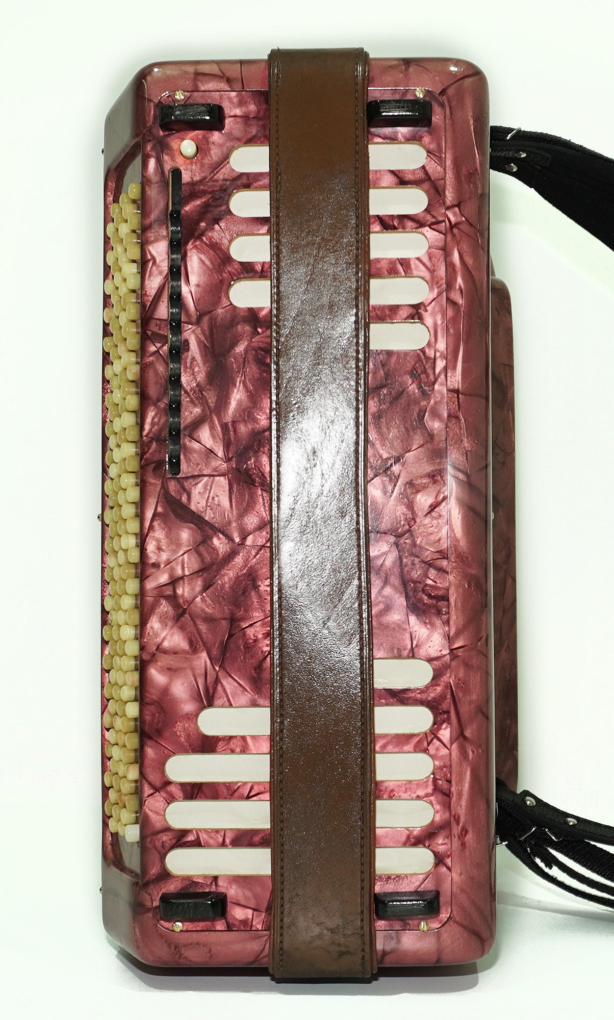 Rare Soldanella 5 Row Button Accordion, made in Switzerland, New Straps, Vintage Original Accordeone de Botones, Old Accordian Bajan, 2535