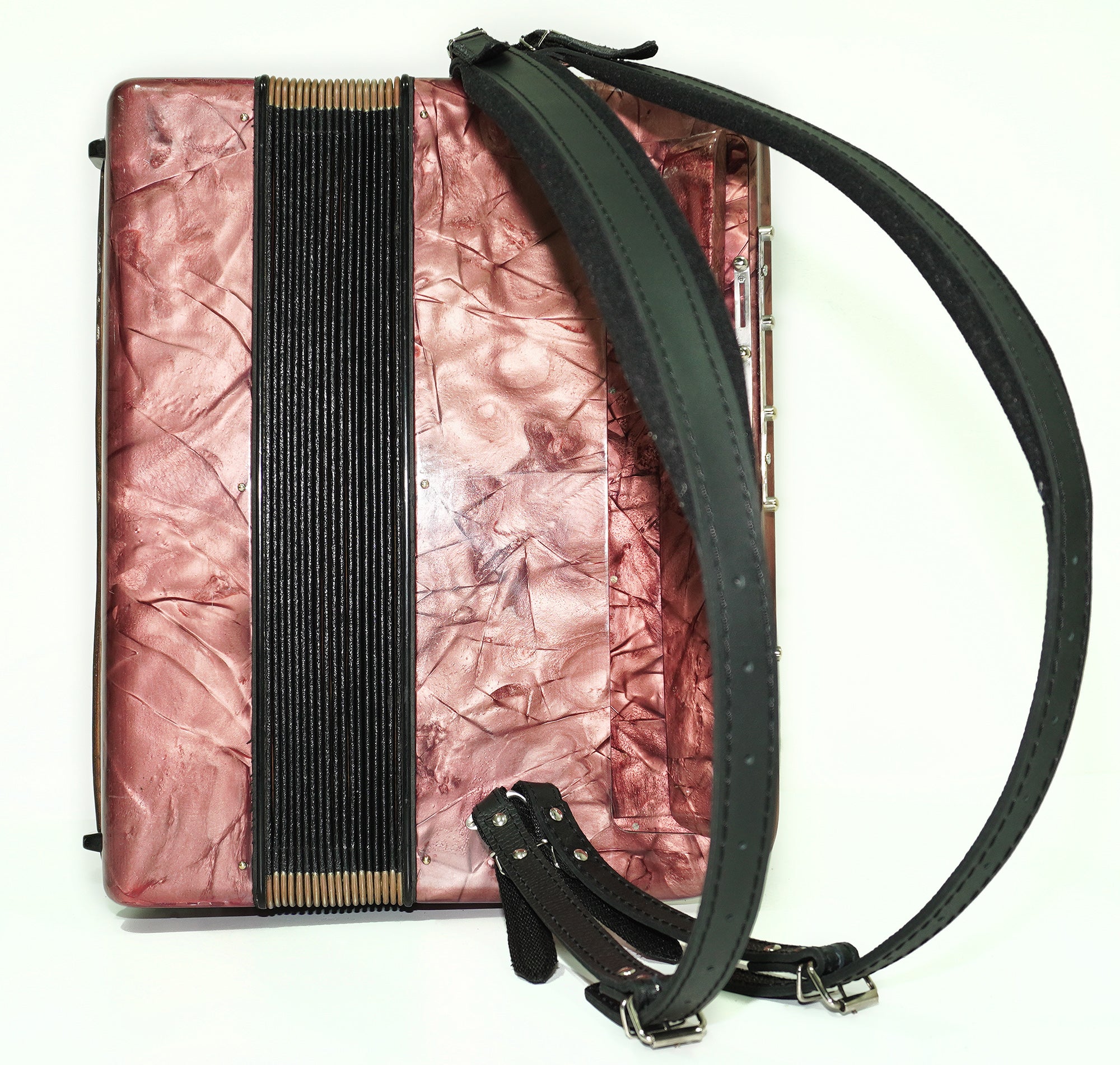 Rare Soldanella 5 Row Button Accordion, made in Switzerland, New Straps, Vintage Original Accordeone de Botones, Old Accordian Bajan, 2535