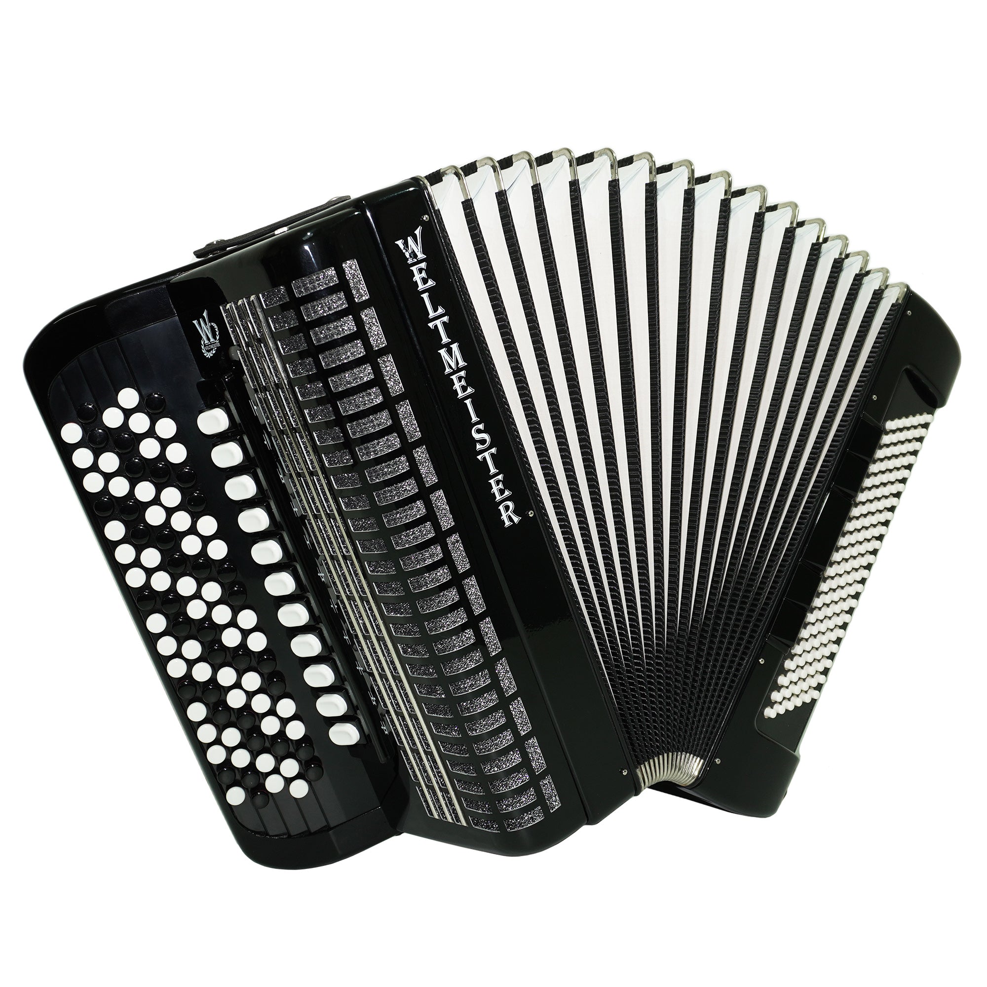 Nahezu neu Weltmeister Romance 874 120 Bass Knopfakkordeon Bayan hergestellt in Deutschland B-Griff Stradella, Riemen und Hartschalenkoffer, Konzert Professional Akkordeon, 2511