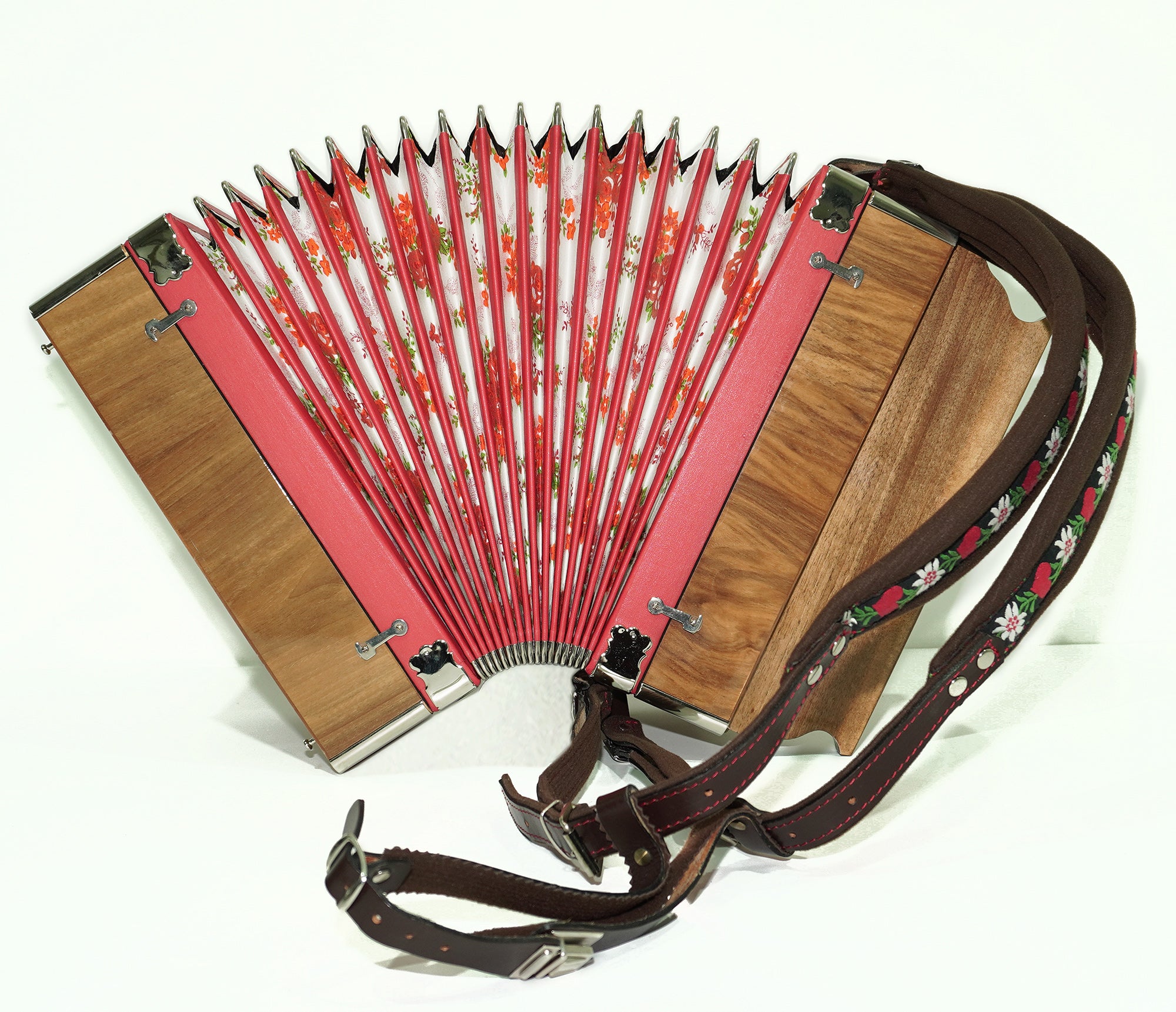 Close to New! Hlavacek Unique Diatonic Harmonica Button Accordion Garmon made in Czechoslovakia Rare Luxury Heligonka, Fantastic sound! 2530