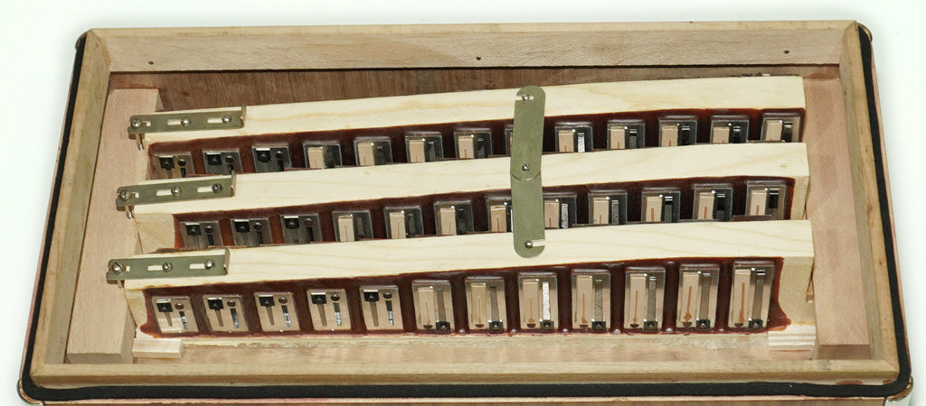 Close to New! Hlavacek Unique Diatonic Harmonica Button Accordion Garmon made in Czechoslovakia Rare Luxury Heligonka, Fantastic sound! 2530