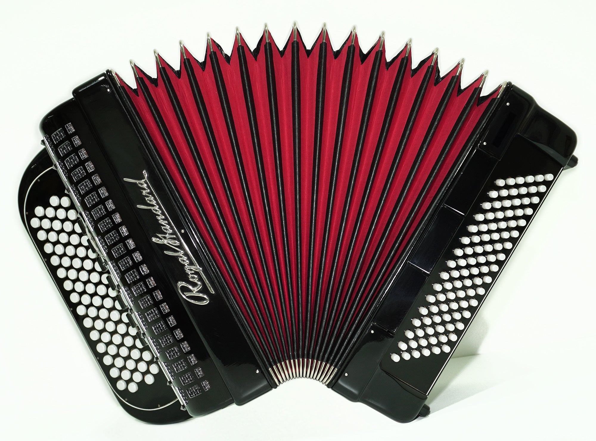 Royal Standard Button Accordion 96 Bass, made in Germany, C Griff Concert Akkordeon Lightweight, with Straps and Hard Case, 2547