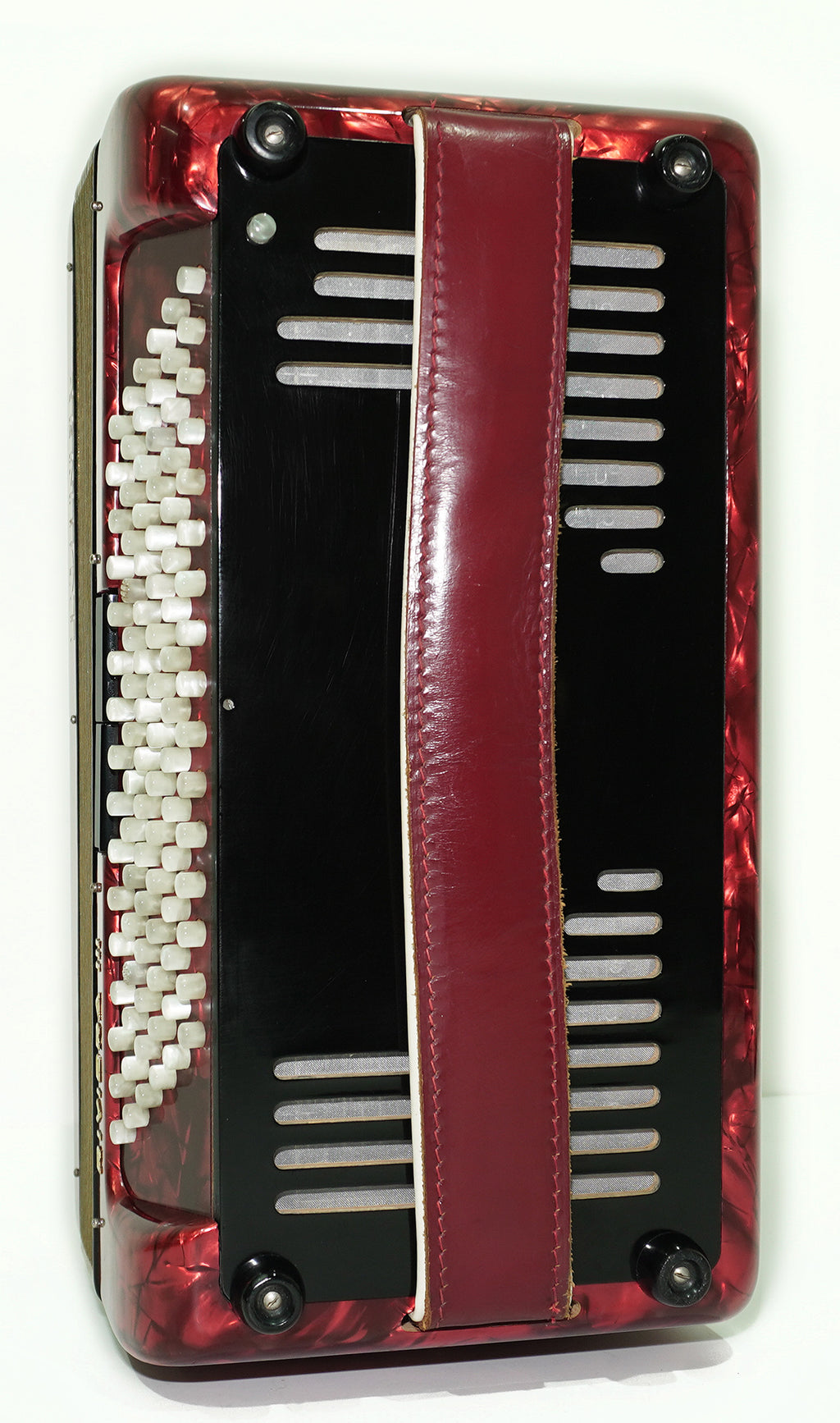 Vintage Hohner Riviera III 5 Row Button Accordion Bayan made in Germany, C System, New Straps and Hard Case, Original Accordeone de Botones, 2534