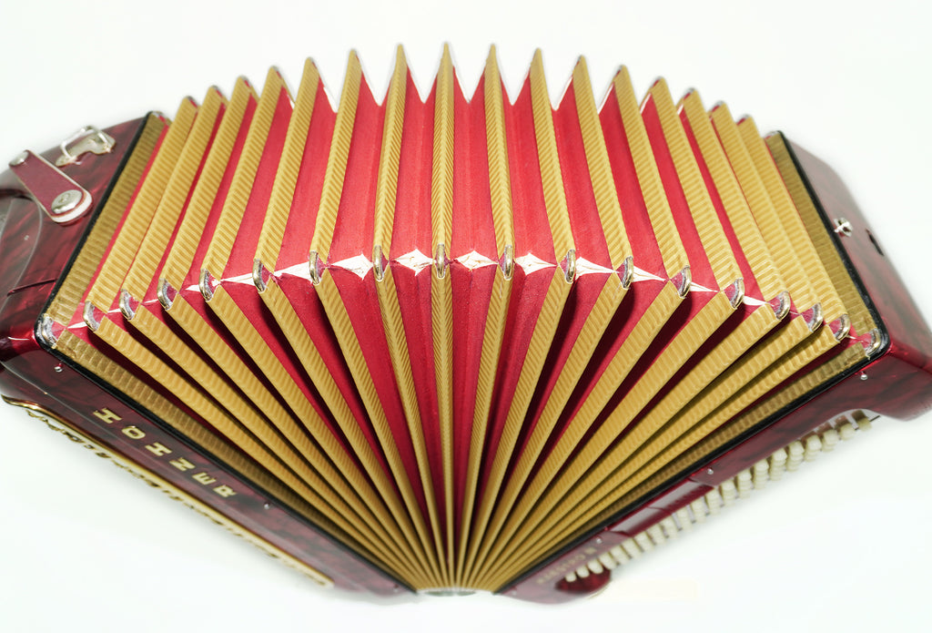 Hohner Maestro III 5 Row Lightweight Button Accordion Bayan 96 Bass made in Germany, C System, New Straps, Original Accordeone de Botones, 2553