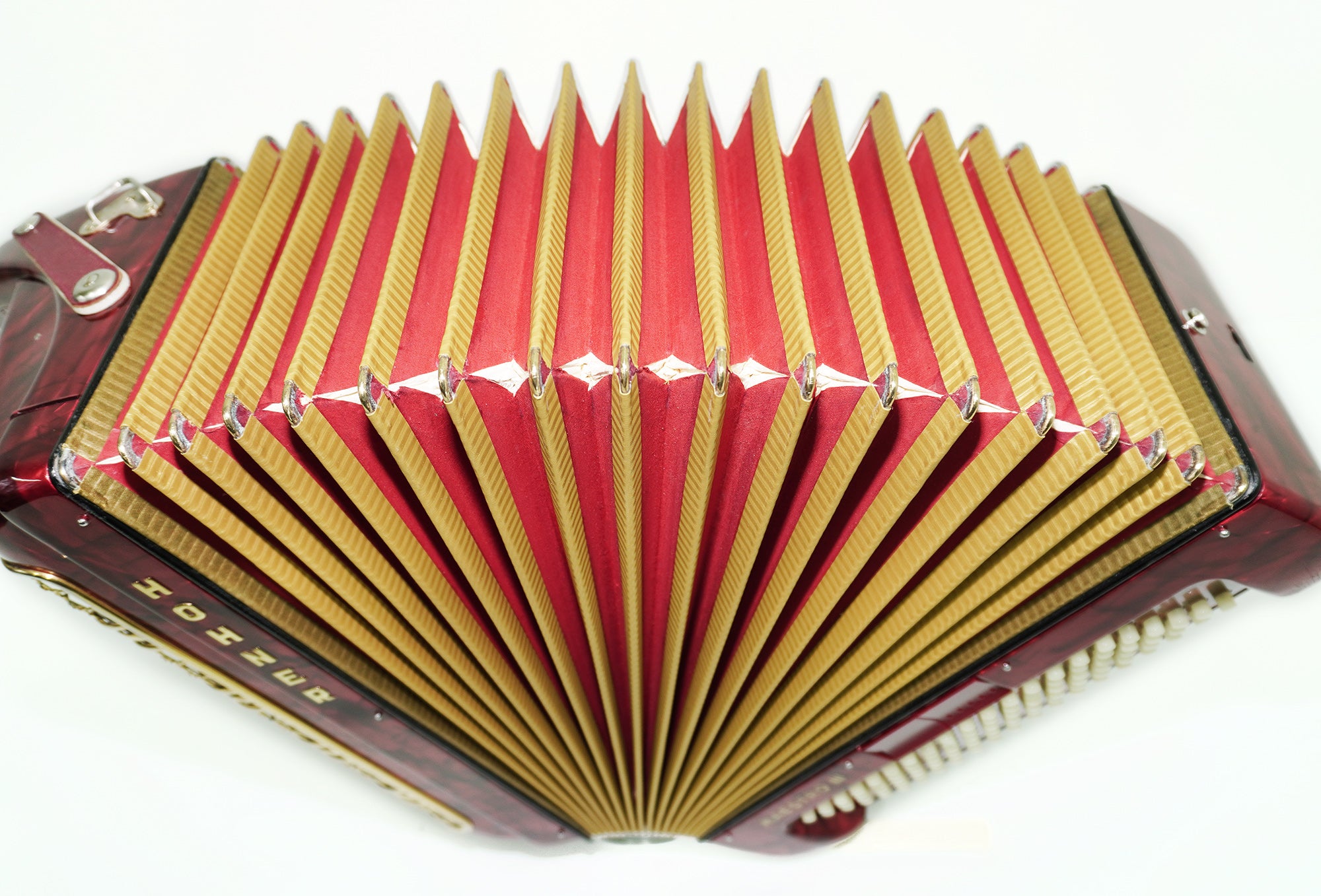 Hohner Maestro III 5 Row Lightweight Button Accordion Bayan 96 Bass made in Germany, C System, New Straps, Original Accordeone de Botones, 2553