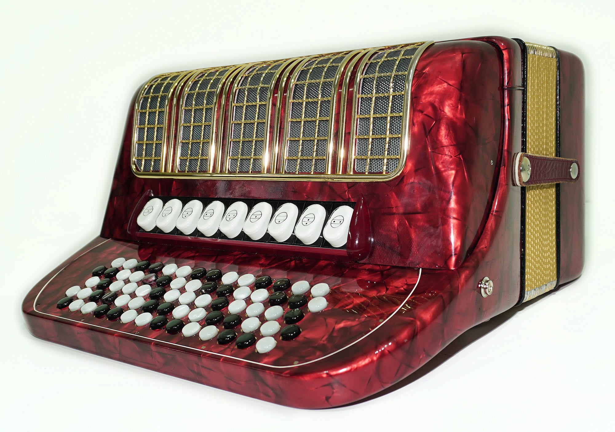 Hohner Maestro III 5 Row Lightweight Button Accordion Bayan 96 Bass made in Germany, C System, New Straps, Original Accordeone de Botones, 2553