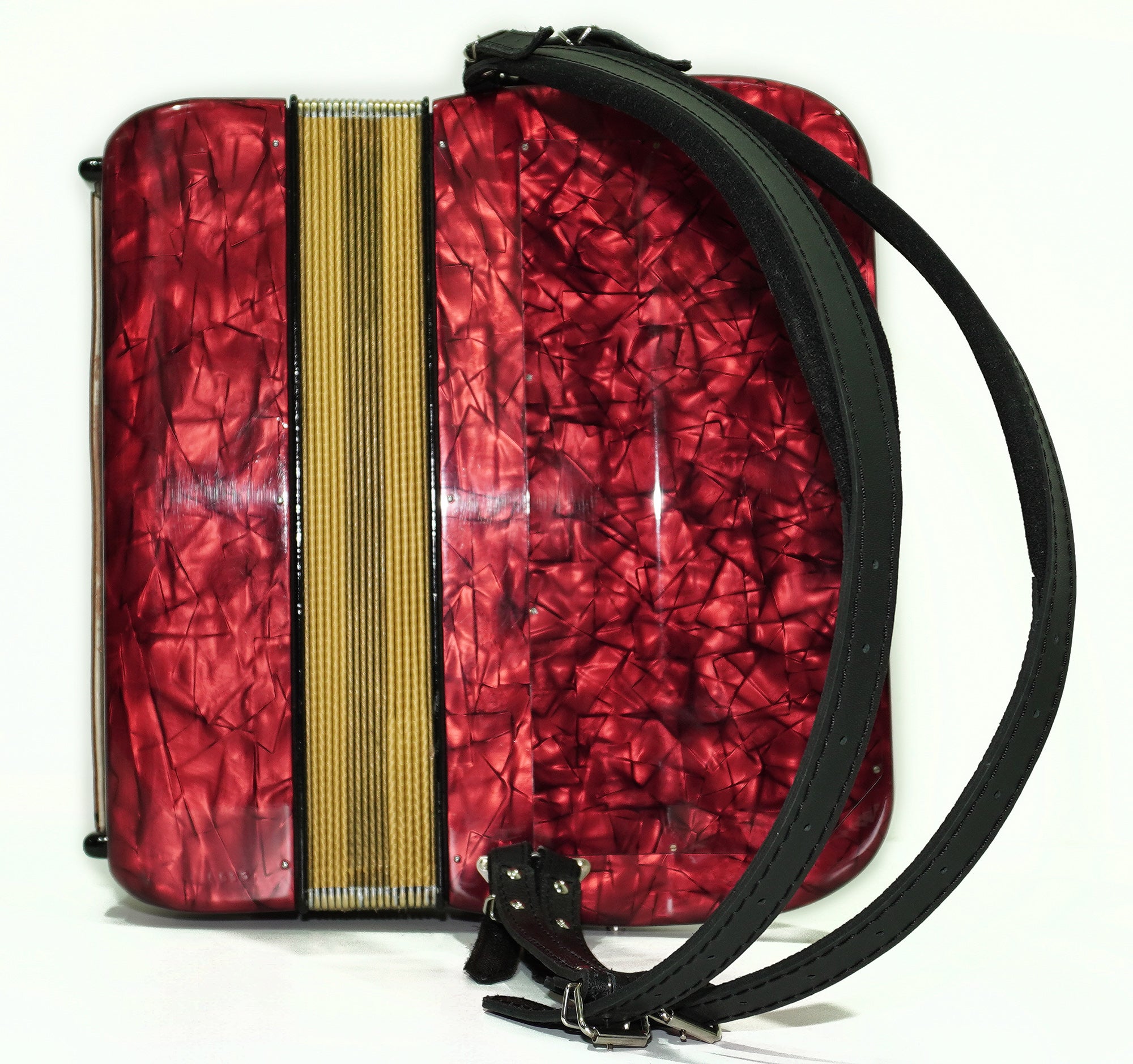 Hohner Maestro III 5 Row Lightweight Button Accordion Bayan 96 Bass made in Germany, C System, New Straps, Original Accordeone de Botones, 2553