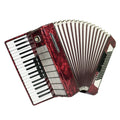 Weltmeister Stella Accordion 96 Bass made in Germany, New Straps and Soft Case for Gift, Vintage Keyboard Piano Accordian Musical Instrument, 2548