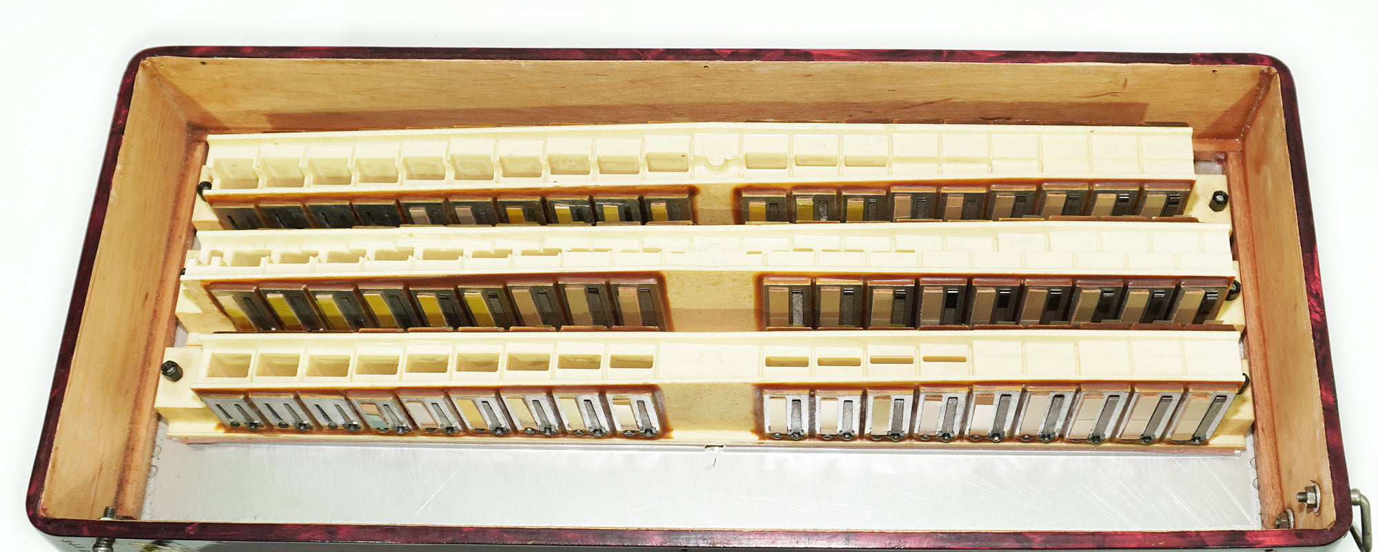 Weltmeister Stella Accordion 96 Bass made in Germany, New Straps and Soft Case for Gift, Vintage Keyboard Piano Accordian Musical Instrument, 2548