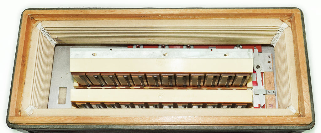 Weltmeister Stella Accordion 96 Bass made in Germany, New Straps and Soft Case for Gift, Vintage Keyboard Piano Accordian Musical Instrument, 2548