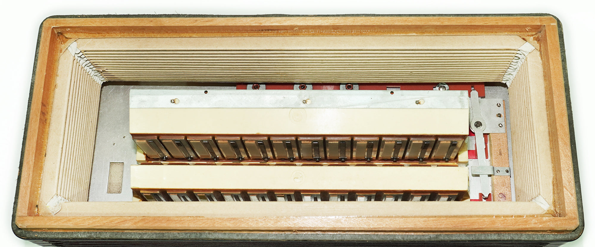 Weltmeister Stella Accordion 96 Bass made in Germany, New Straps and Soft Case for Gift, Vintage Keyboard Piano Accordian Musical Instrument, 2548