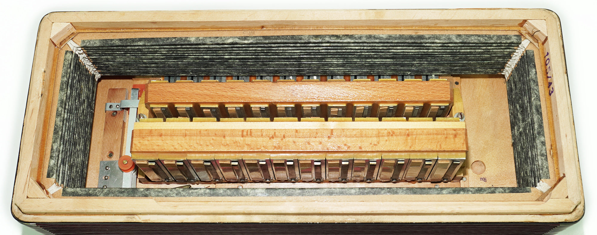 Original Weltmeister Accordion 120 Bass made in Germany, New Straps and Soft Case for Gift, Vintage Keyboard Piano Accordian Musical Instrument, 2541