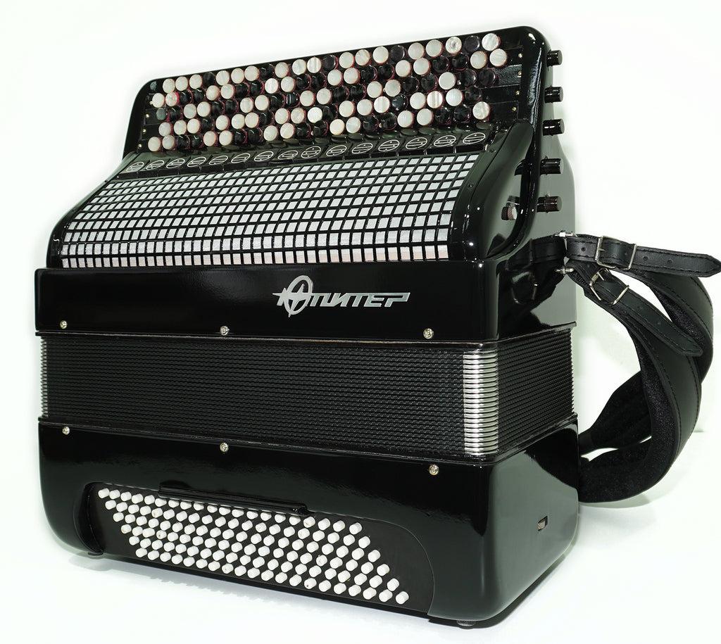 Jupiter Lux Button Accordion 120 Bass 5 Row Concert Bayan Double Cassotto Converter Free Bass, 2540, The Best Professional Musical Instrument!